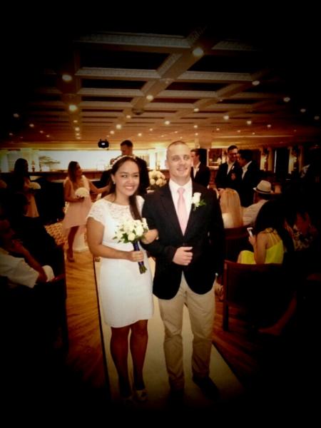 Juana Lopez and Justin Archer, July 2, 2015. Carnival Cruise Lines