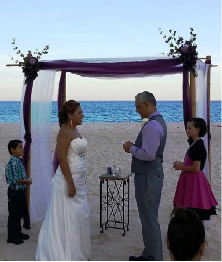 Beautiful Pompano Beach ceremony.  Very intimate and lovely.  Congrats.