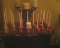 Quinceanera Candles display